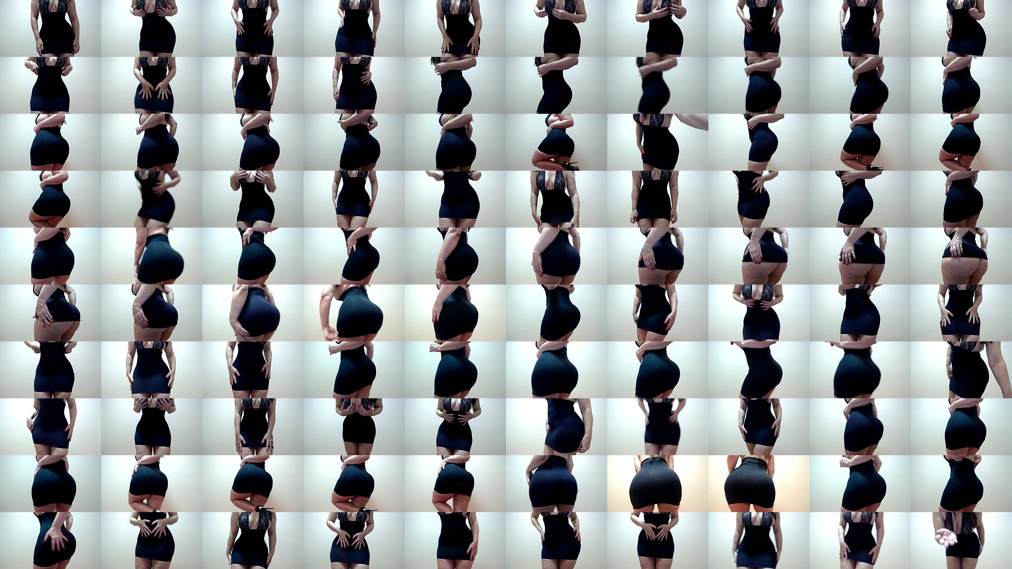 Com sua dan&ccedil;a sensual de vestido preto 预览图