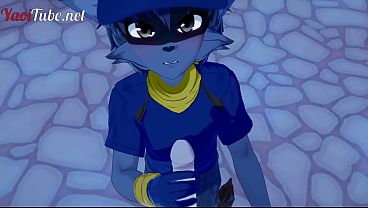 Sly Cooper Furry Yiff Yaoi - Fox x Sly Cooper, Handjob, Blowjob & Anal with multiple cums