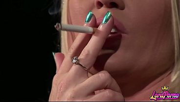 Big Tits Blonde Cindy Behr's Smoky Pleasure With a Hard Cock