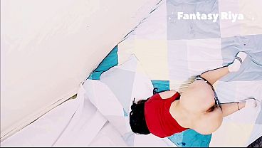 Gamer girl masturbates with a rubber cock