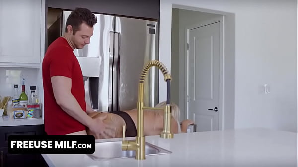 Big Titted Blonde Milf Hardcore Free Use Fucked While Cooking And Working Out In Front Of Her Hubby