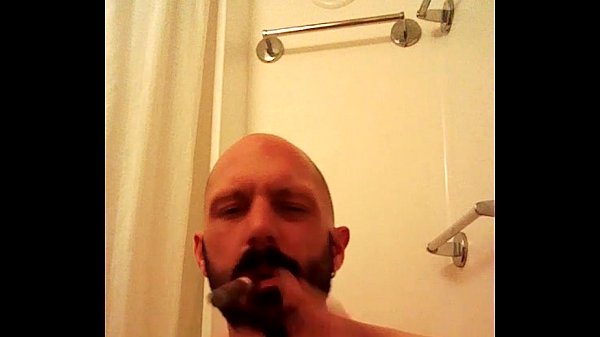 Cumsmoke pipe and cigar wank