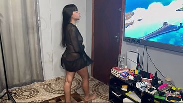 He was his stepsister in all possible positions, cum on her ass.