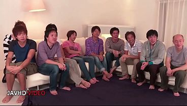 Mihono's Insatiable Asian Blowjobs in a Hot Gangbang Action Packed Scene