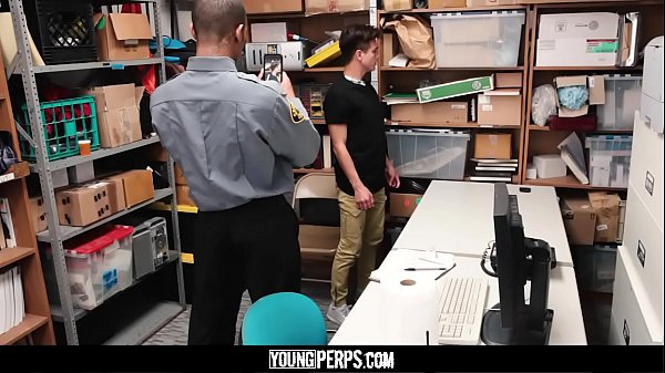 YoungPerps - Young man fucked by giant cock cop for shoplifting