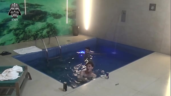 Threesome with friends in the motel pool Part 3