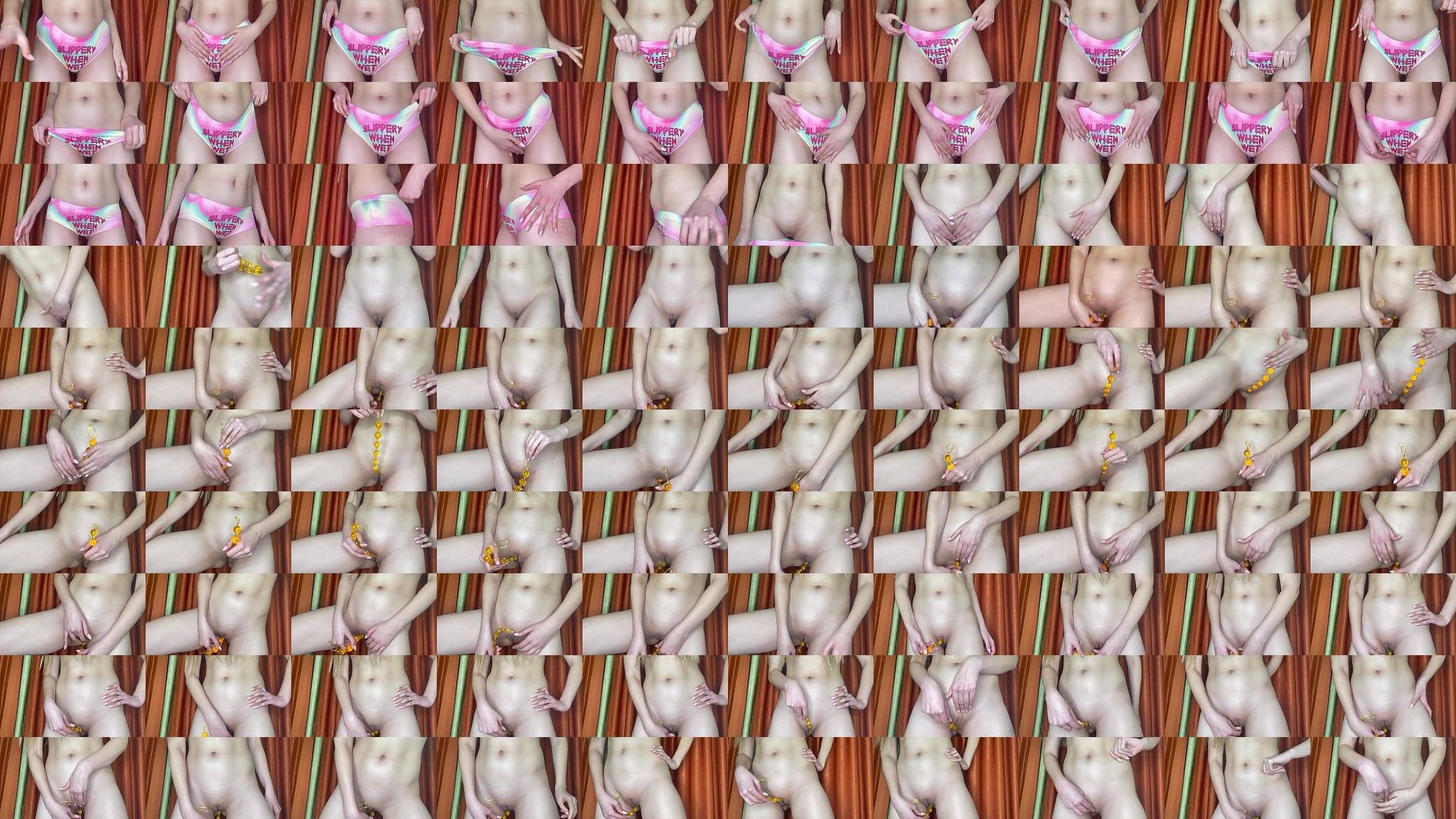 Look at my new sex toy and how I try to fuck my vagina with it 预览图