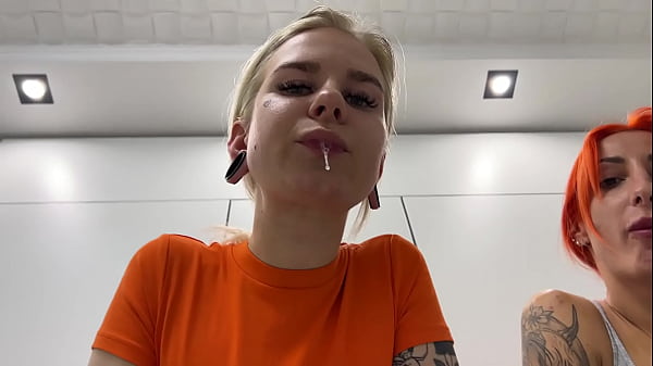 Trashy Girls POV Double Spitting Femdom