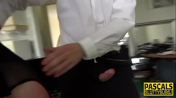 Download Video - Tied up sub throat fucked