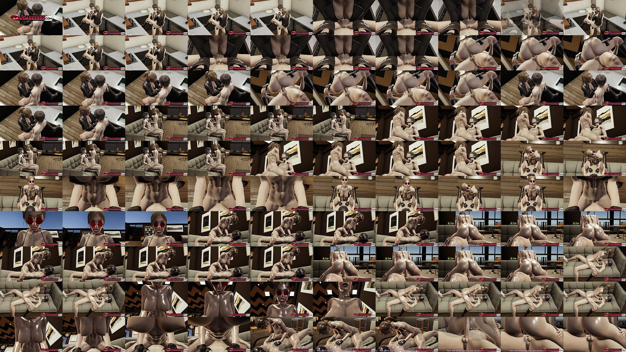 Lara Croft Rule34 3D Hentai &ndash; Missionary, Sofa Riding &amp; Cowgirl Hardcore Creampie Action 预览图