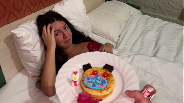 Happy hard rough sex in Happy Birthday - POV and Huge Cum
