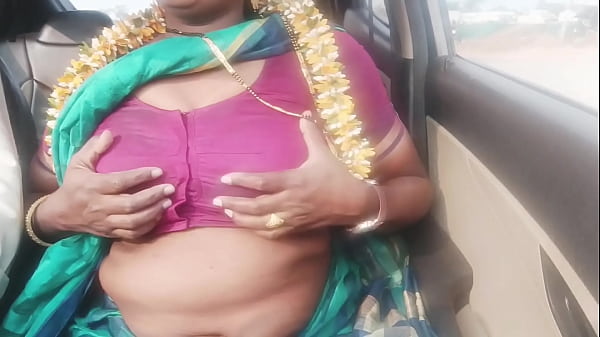 Indian car sex.housewife with husbend's father long drive for fucking. Telugu dirty talks.