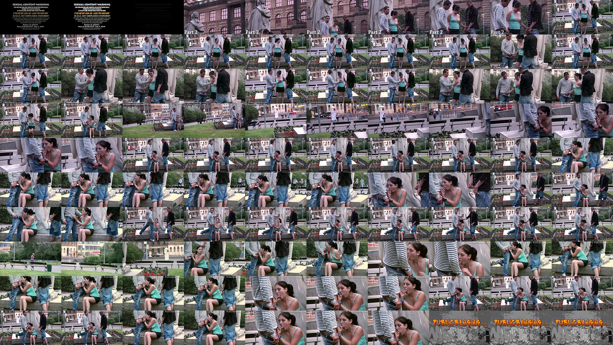 Teens PUBLIC street sex orgy by a famous statue PART 2 预览图