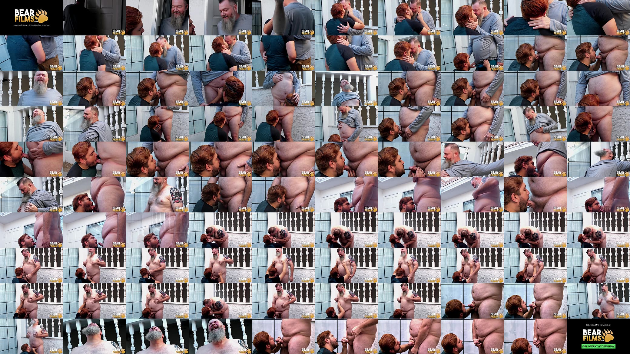 BEARFILMS Fat Bear Tony Marks Sucked By Gay Alezgi Cage 预览图