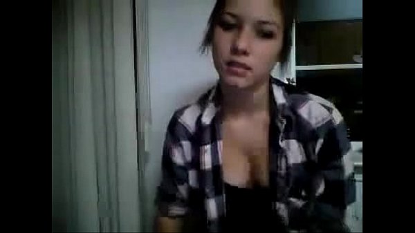 Sexy webcam girl showing off her ass.