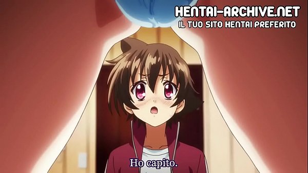 HENTAI IN ITALIAN - Slutty student fucks with a smaller guy