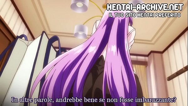 HENTAI IN ITALIAN - Slutty student fucks with a smaller guy