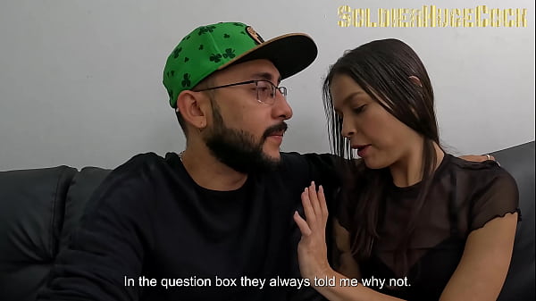 After a lot of talking on social networks, my friend decides to go visit me to suck my dick until she fills her mouth with cum