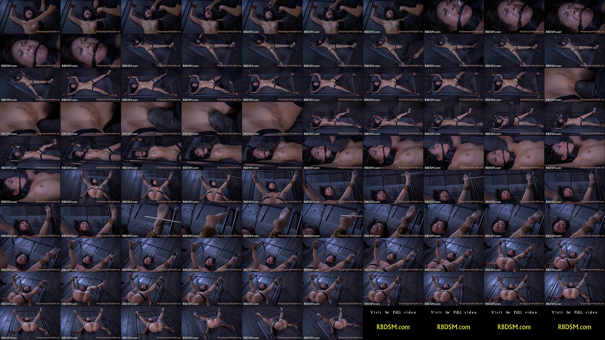Fastened up tits with toy pleasuring 预览图