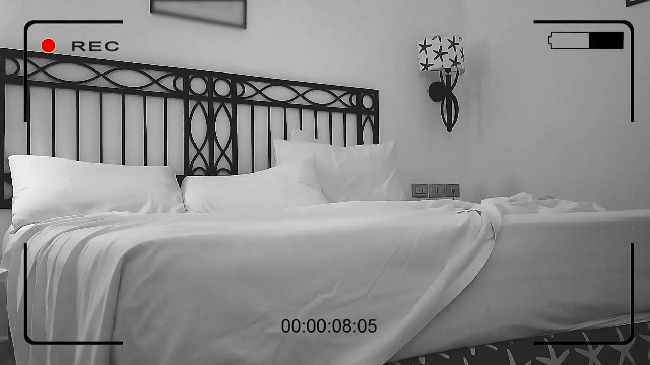 Hidden camera recorded couple fucking in hotel
