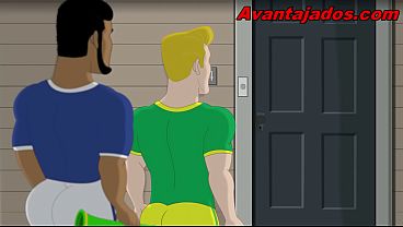Cartoon Gay Orgy at the World Cup