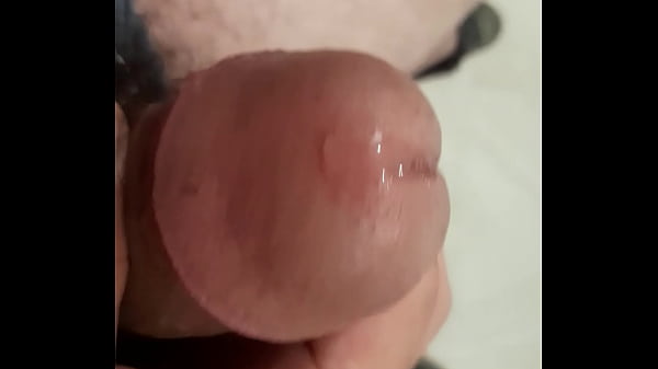 Juicy masturbation with big cock. Final cumshot...