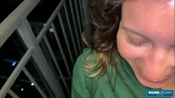 Lia Lover Gives Her Man Cock Pleasure On the Balcony And In Bed