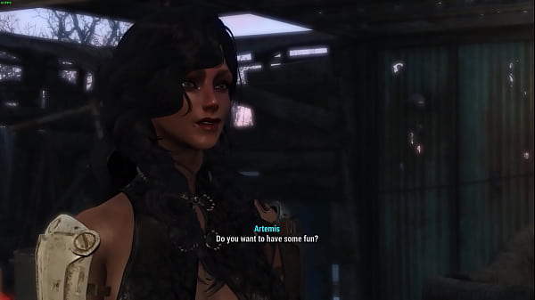 fallout 4 - sexy hot woman survivor rides Hancock