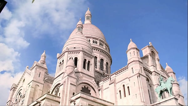 Romantic walk in Paris before hot sex.