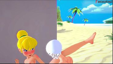 Tinkerbell bikini sex on the beach | Full & Pov version on Sheer & PTRN: Fantasyking3