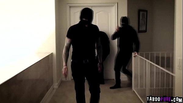 Screaming loud from agony and pain as she gets gang fucked in all holes