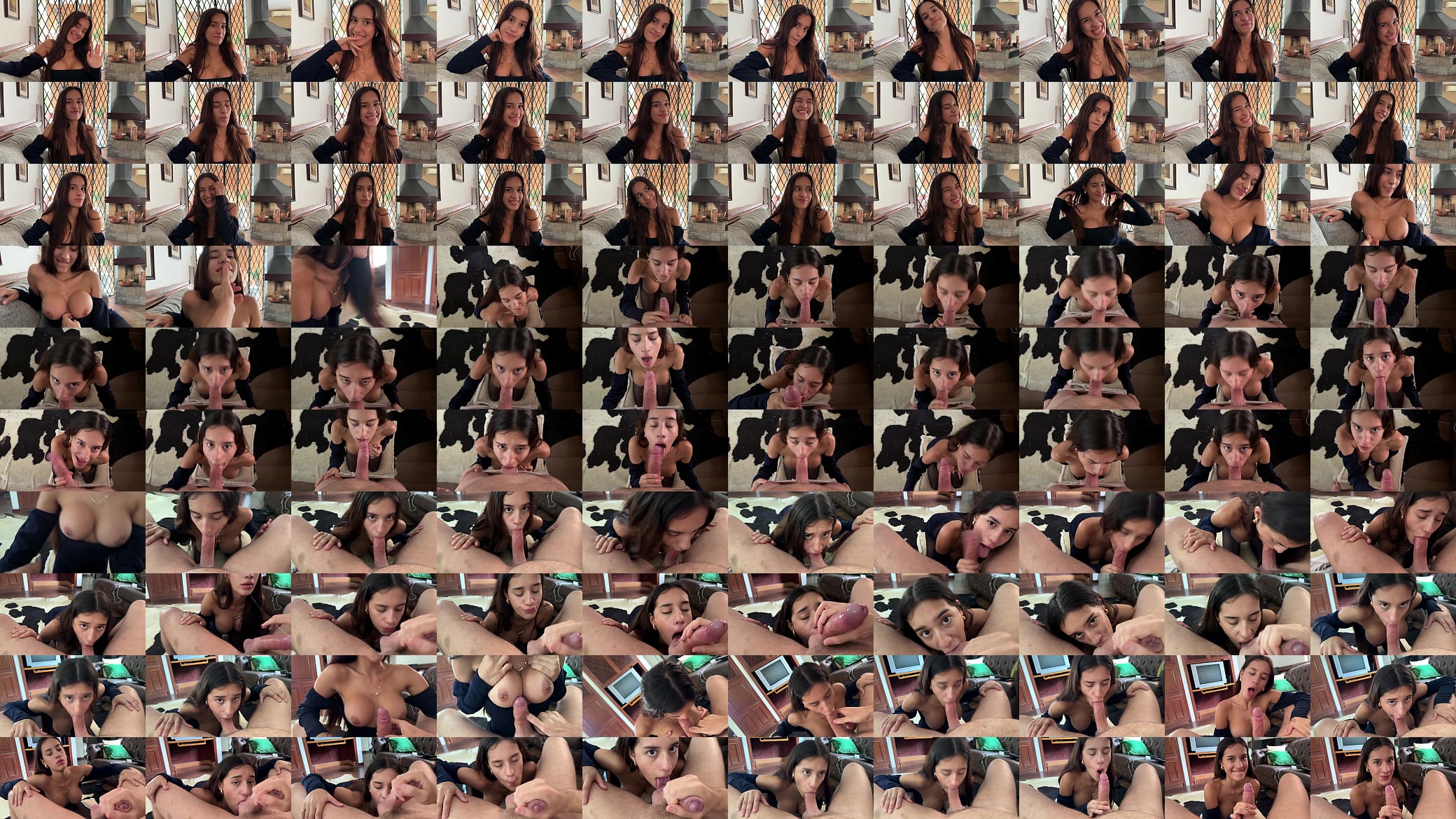 First Casting With Busty Skinny 18yo Brazilian Teen - POV Blowjob 预览图