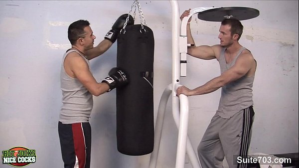 Download Video - Lustful jocks suck cocks in the gym