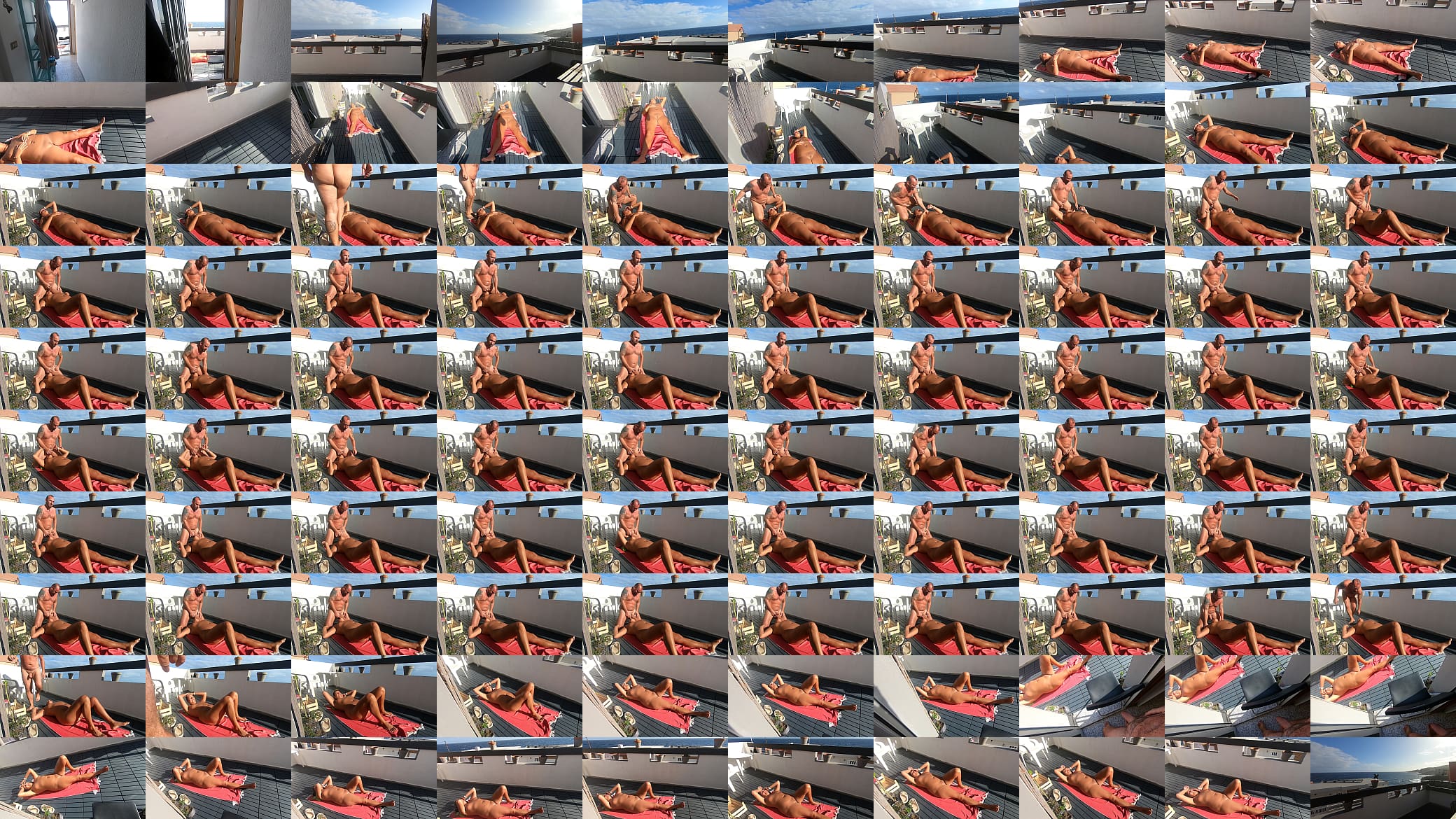 Cumming in girlfriend&#039;s mouth while she is sunbathing 预览图