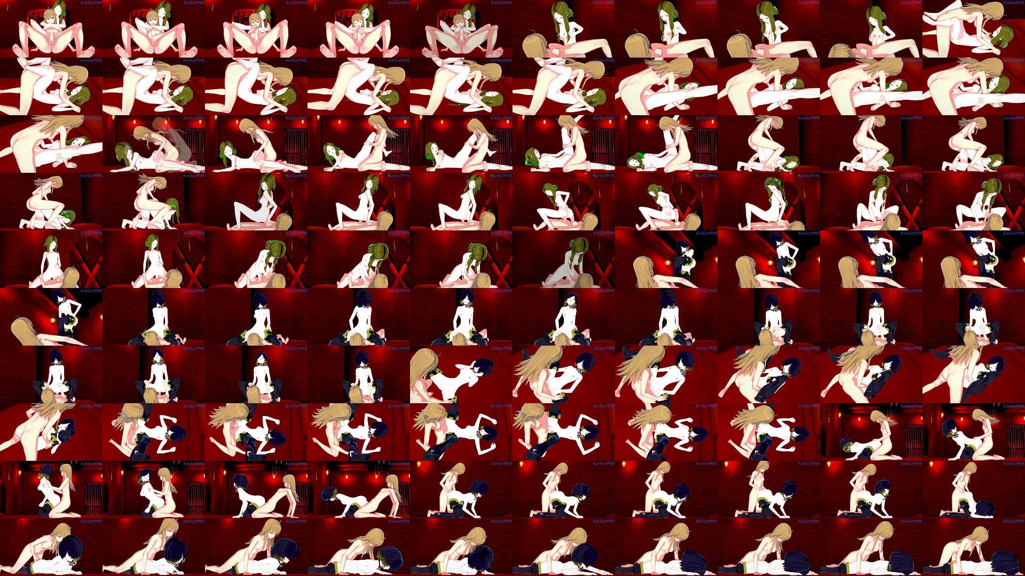 Phara Suy&ucirc;f and Leiur Dar&acirc;him and Kaede Kagayama intense futanari sex. - Symphogear &amp; Non Non Biyori Hentai 预览图