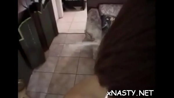 Lustful bimbo blows and gets fingered Thumbnail