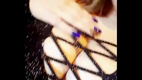 Showing off her tits