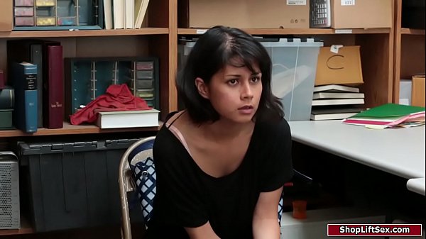 Teen latina fucked by and older officer for stealing attempt