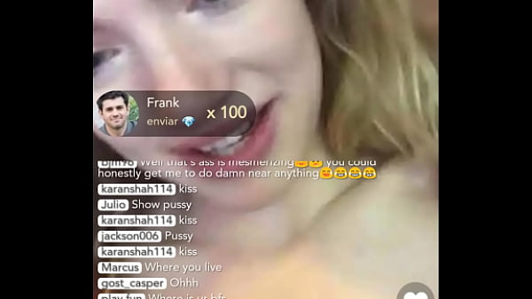 Hot blonde BIGO LIVE fell on the net naked