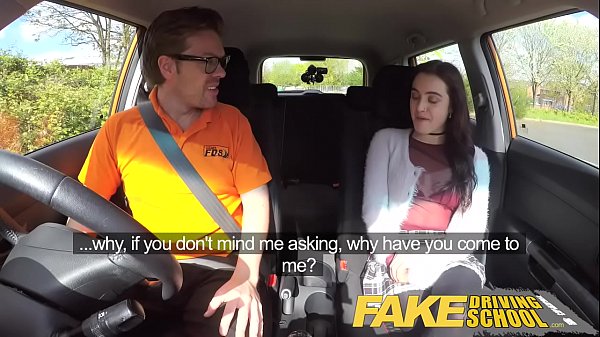 Fake Driving School Sexy horny new learner has a secret surprise