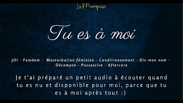 You are mine - French audio porn JOI femdom