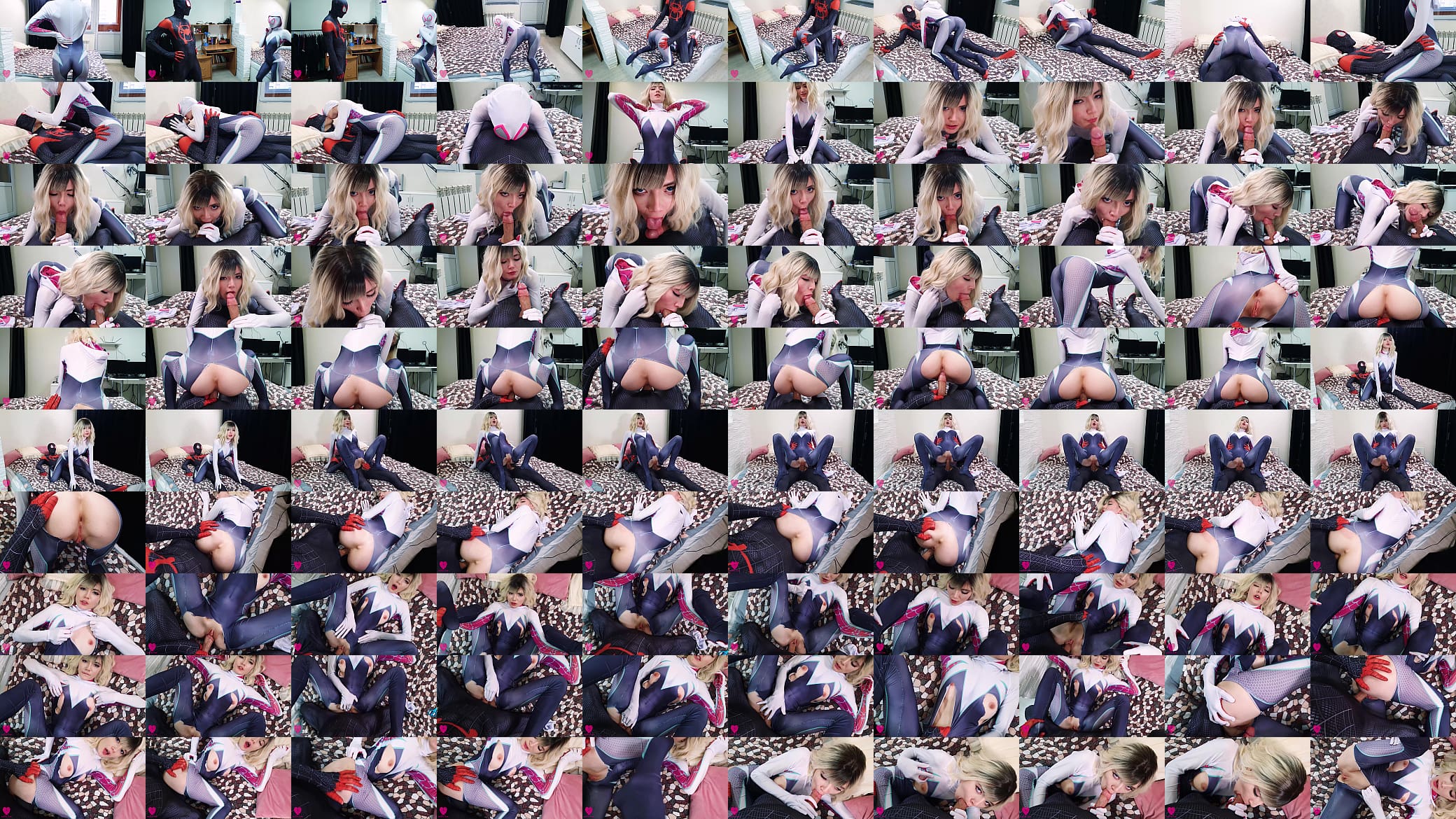 Sexy Spider-Man Multiverse: Miles Morales passionately fucked Gwen Stacy and filled her mouth with cum 预览图