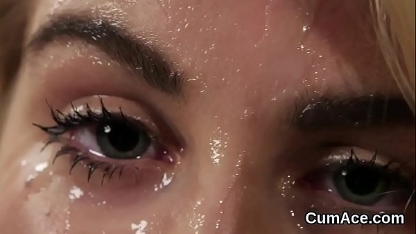 Wicked model gets cumshot on her face gulping a...