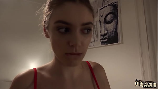 Girlfriend with big boobs rides grandpa cock she gets fucked hard and takes large cumshot