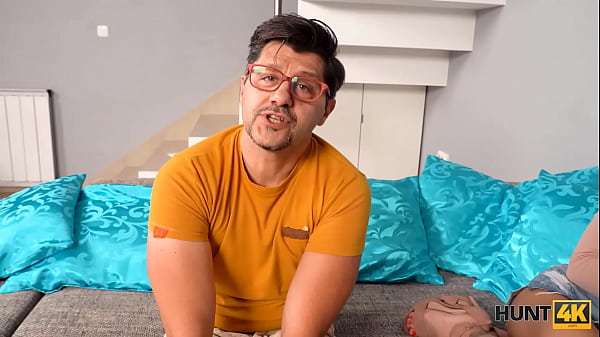 HUNT4K. Angry man for cash allows friend to have an affair with his new GF