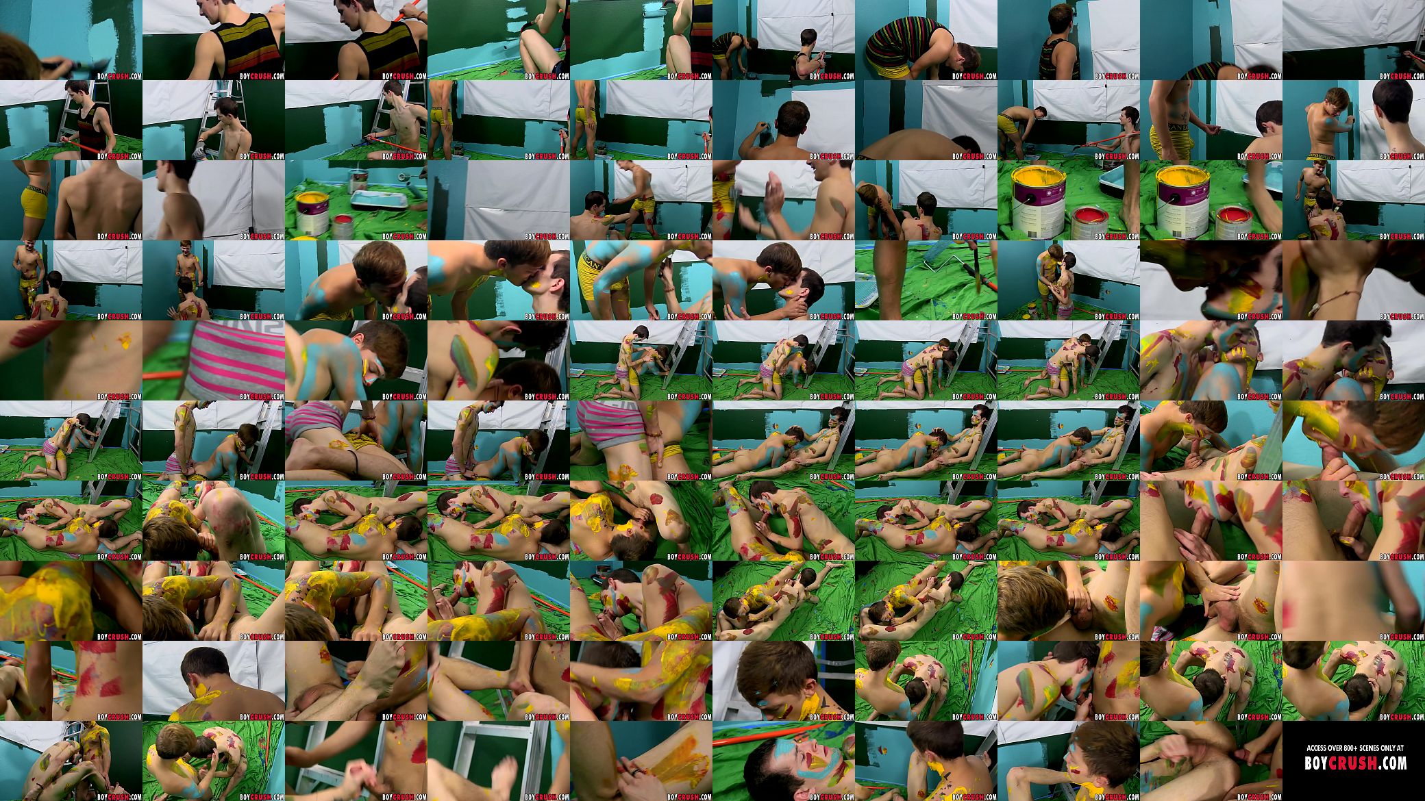 Young artists paint each other in cum with their dicks 预览图
