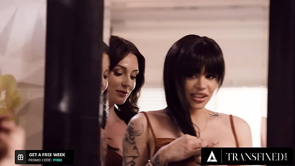 TRANSFIXED - Cis Girl Rides Long-Time Lesbian Trans Bestie Eva Maxim's Big Cock After Shopping