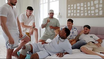 German Slut Anal Rough Fucked in 6 Man Gangbang