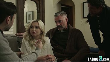 Perv priests show the right direction to a lost teen blondie Lexi Lore