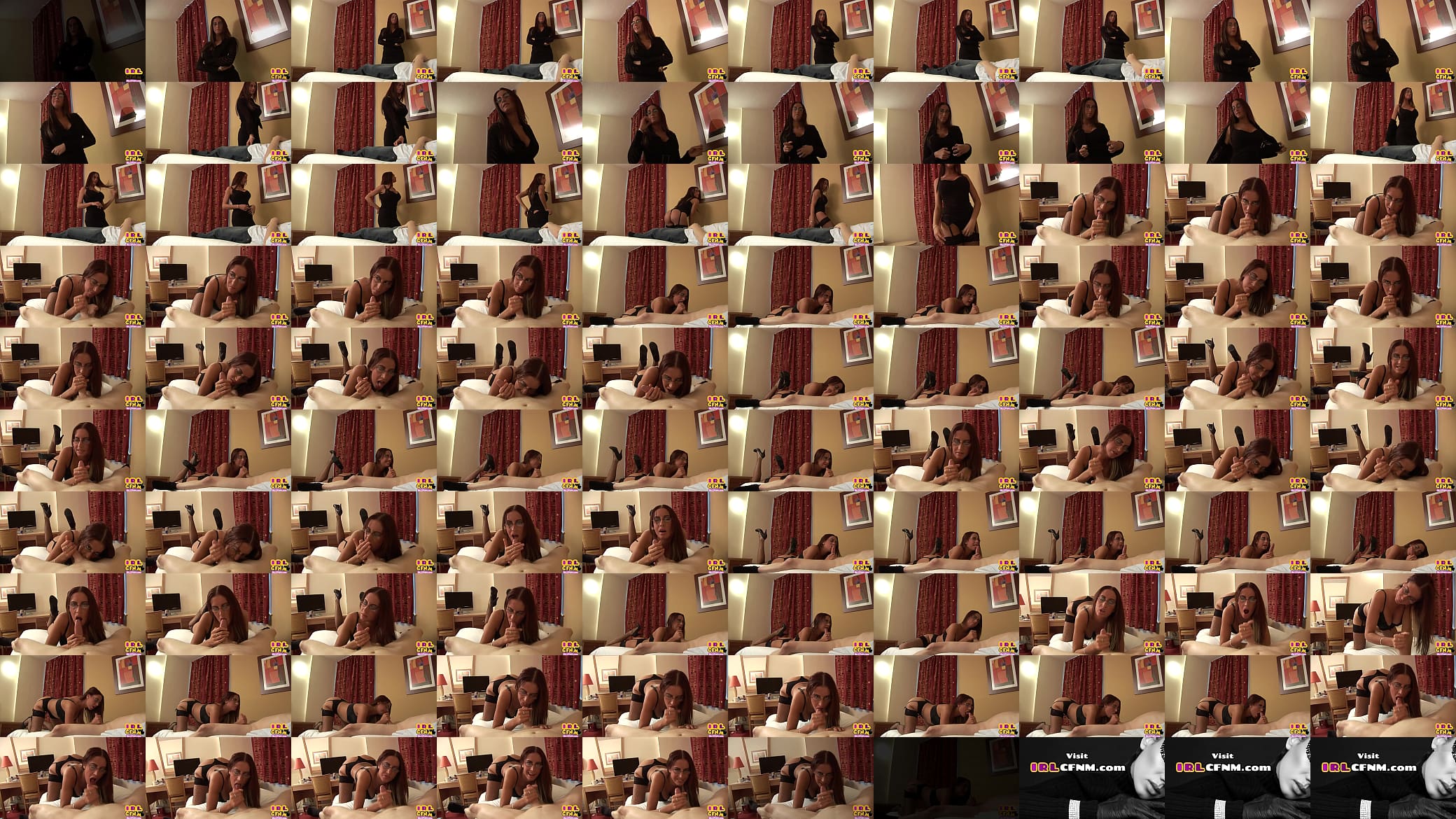 CFNM lingerie domina jerks cock n licks balls in hotel room 预览图